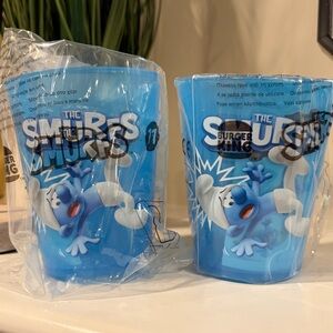 2022 The Smurfs Collectible Burger King Cups - SEALED!!    kids cup collectibles